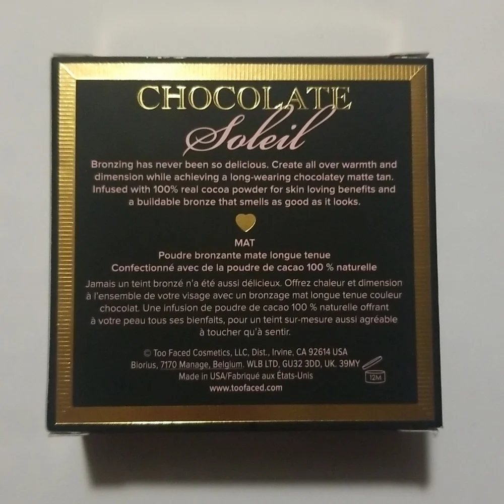 TOO FACED Chocolate Soleil Long Wear Matte Bronzer